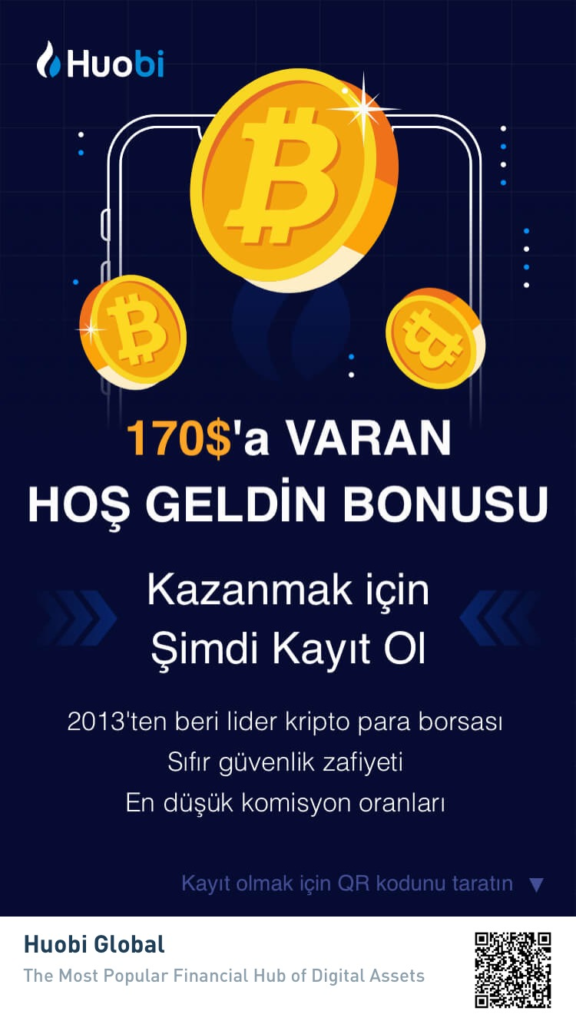 Huobi Globale üye olmak için linki tıklayın yada resimdeki barkodu okutunuz: https://www.huobi.com/tr-tr/topic/welcome-bonus/?invite_code=din69